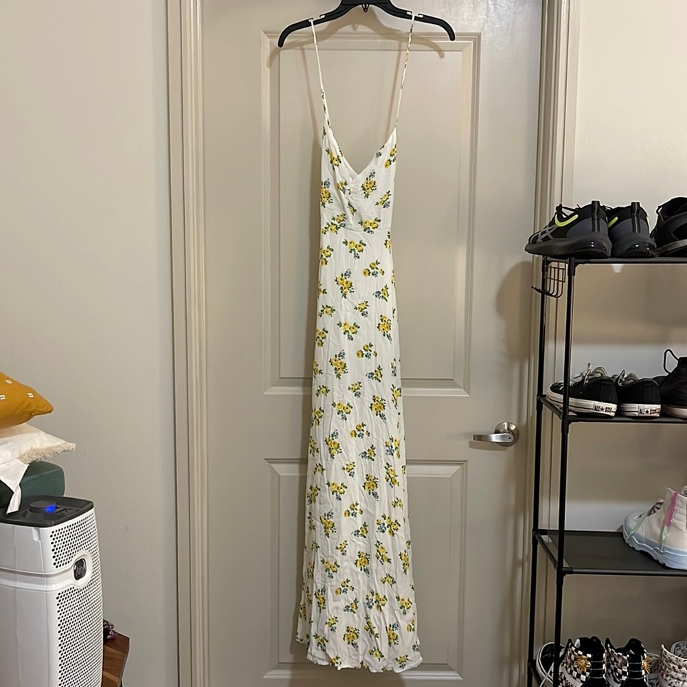 Forever 21 Floral Cross strap dress